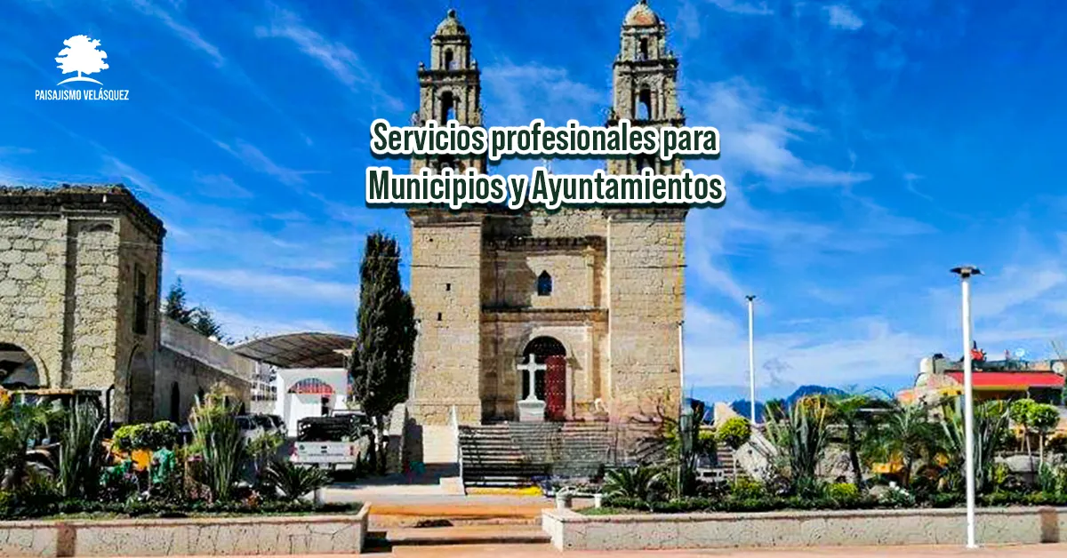 Servicios de jardineria profesional y paisajismo para municipios